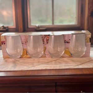 Midtown 18.5 oz Stemless Wine Glass 4 Piece Set